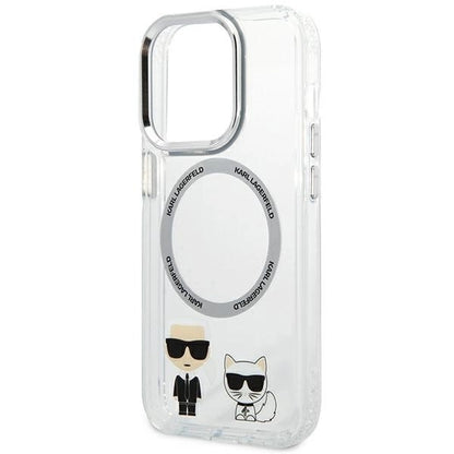 Karl Lagerfeld KLHMP14XHKCT iPhone 14 Pro Max 6.7 &quot;hardcase transparent / transparent Karl &amp; Choupette Aluminum Magsafe_5