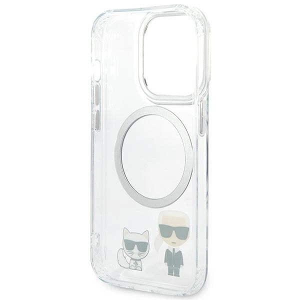 Karl Lagerfeld KLHMP14XHKCT iPhone 14 Pro Max 6.7 &quot;hardcase transparent / transparent Karl &amp; Choupette Aluminum Magsafe_6