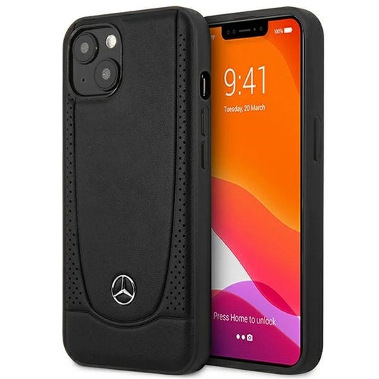 Mercedes MEHCP14MARMBK iPhone 14 Plus 6.7 &quot;black / black hardcase Leather Urban_0
