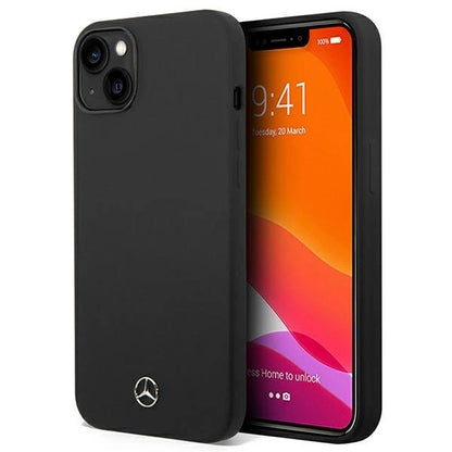 Mercedes Silicone Line case for iPhone 14 Plus - black_0