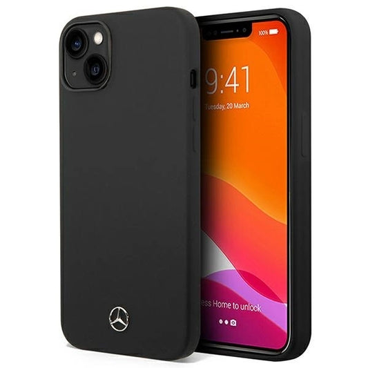 Mercedes Silicone Line MagSafe case for iPhone 14 Plus - black_0