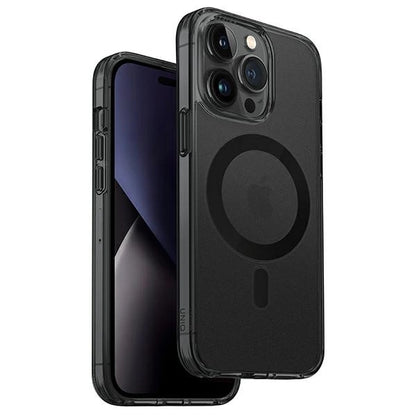 Uniq LifePro Xtreme Magclick Charging case for iPhone 14 Pro - gray and black_0