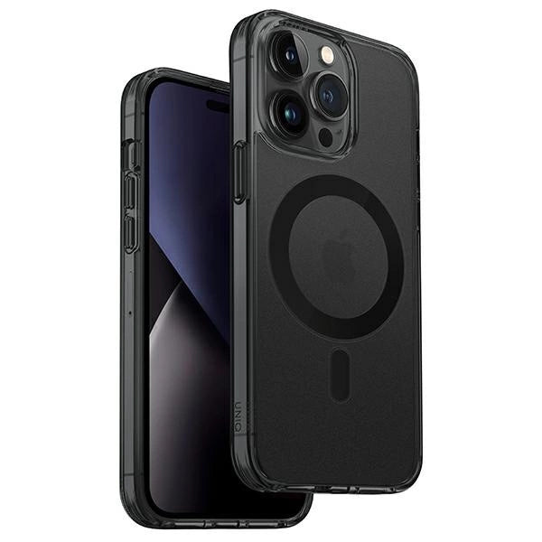 Uniq LifePro Xtreme Magclick Charging case for iPhone 14 Pro Max - gray and black_0