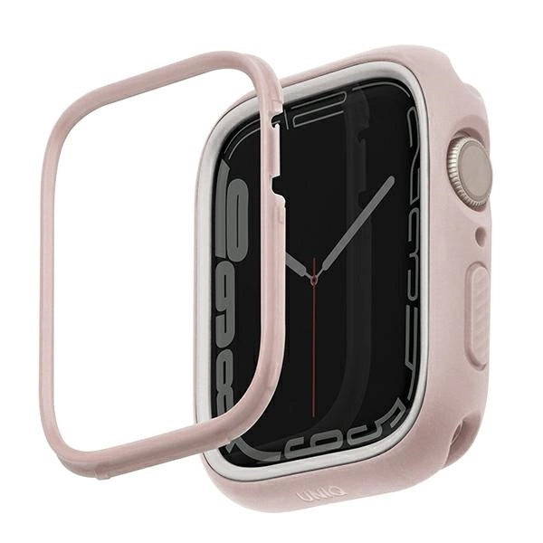 Uniq Moduo case for Apple Watch 4/5/6/7/8/SE/SE2 44/45mm - pink and white_0