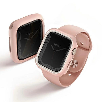 Uniq Moduo case for Apple Watch 4/5/6/7/8/SE/SE2 44/45mm - pink and white_2