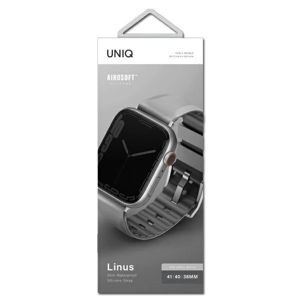 Uniq Linus strap for Apple Watch 1/2/3/4/5/6/7/8/SE/SE2 38/40/41mm - gray_2