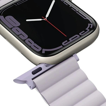 Uniq Revix strap for Apple Watch 1/2/3/4/5/6/7/8/SE/SE2 38/40/41mm - lilac and white_5