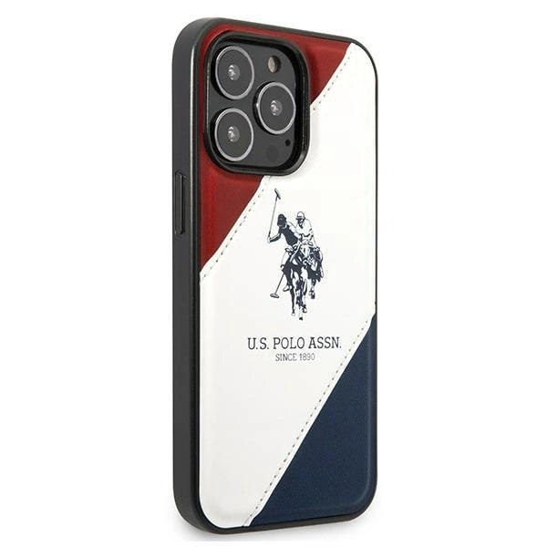 US Polo USHCP14LPSO3 iPhone 14 Pro 6.1" white/white Tricolor Embossed_3