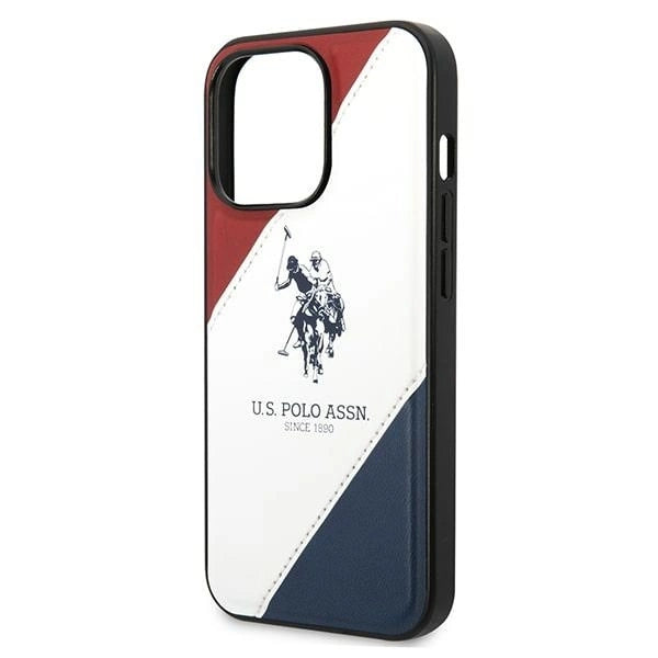 US Polo USHCP14LPSO3 iPhone 14 Pro 6.1" white/white Tricolor Embossed_5