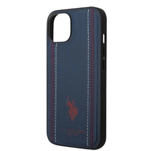 US Polo USHCP14MPFAV iPhone 14 Plus 6.7" navy/navy blue Leather Stitch_5