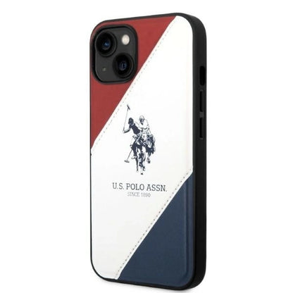 US Polo USHCP14MPSO3 iPhone 14 Plus 6.7" white/white Tricolor Embossed_1