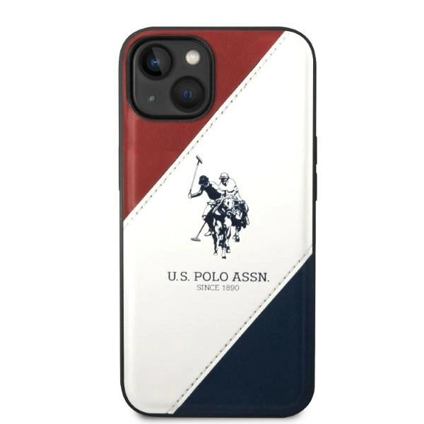 US Polo USHCP14MPSO3 iPhone 14 Plus 6.7" white/white Tricolor Embossed_2