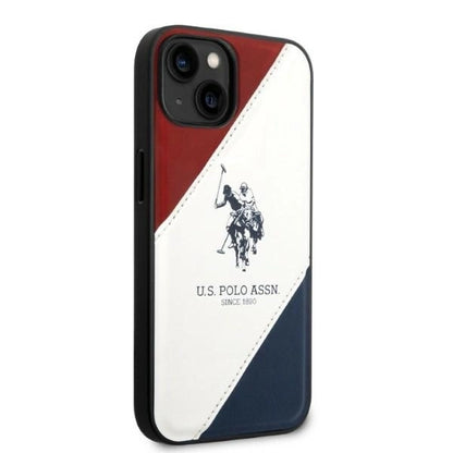 US Polo USHCP14MPSO3 iPhone 14 Plus 6.7" white/white Tricolor Embossed_5