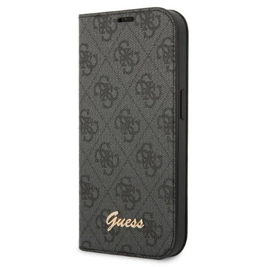 Guess GUBKP14XHG4SHK iPhone 14 Pro Max 6.7 "black / black book 4G Vintage Gold Logo_0