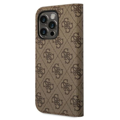 Guess GUBKP14XHG4SHW iPhone 14 Pro Max 6.7 "brown / brown book 4G Vintage Gold Logo_1