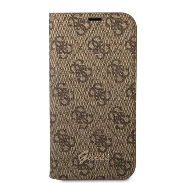 Guess GUBKP14XHG4SHW iPhone 14 Pro Max 6.7 "brown / brown book 4G Vintage Gold Logo_2