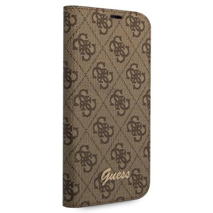 Guess GUBKP14XHG4SHW iPhone 14 Pro Max 6.7 "brown / brown book 4G Vintage Gold Logo_4