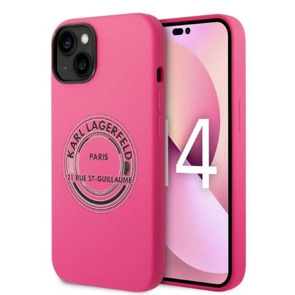 Karl Lagerfeld KLHCP14MSRSGRCF iPhone 14 Plus 6.7 "hardcase pink / pink Silicone RSG_0