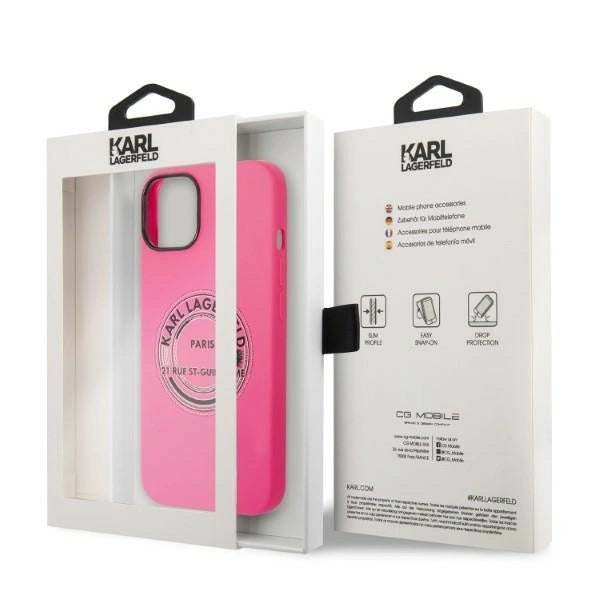 Karl Lagerfeld KLHCP14MSRSGRCF iPhone 14 Plus 6.7 "hardcase pink / pink Silicone RSG_7