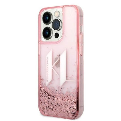 Karl Lagerfeld KLHCP14XLBKLCP iPhone 14 Pro Max 6.7 "pink / pink hardcase Liquid Glitter Big KL_1