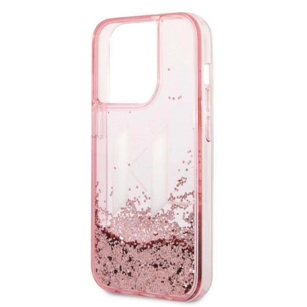 Karl Lagerfeld KLHCP14XLBKLCP iPhone 14 Pro Max 6.7 "pink / pink hardcase Liquid Glitter Big KL_5