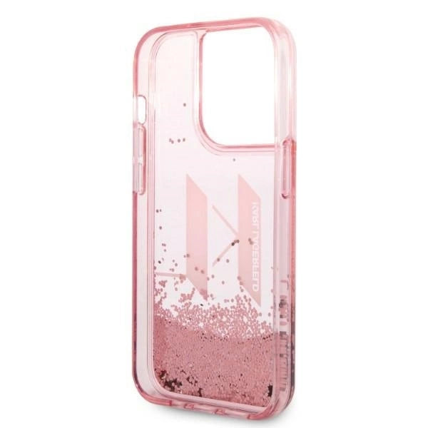 Karl Lagerfeld KLHCP14XLBKLCP iPhone 14 Pro Max 6.7 "pink / pink hardcase Liquid Glitter Big KL_6