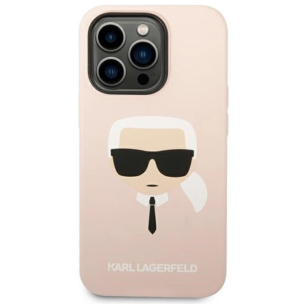 Karl Lagerfeld KLHCP14XSLKHLP iPhone 14 Pro Max 6.7 "hardcase pink / pink Silicone Karl`s Head_2