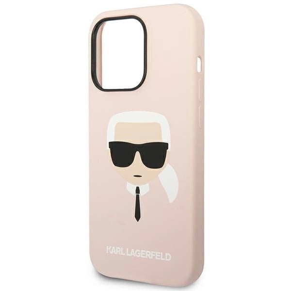 Karl Lagerfeld KLHCP14XSLKHLP iPhone 14 Pro Max 6.7 "hardcase pink / pink Silicone Karl`s Head_5