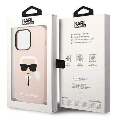 Karl Lagerfeld KLHCP14XSLKHLP iPhone 14 Pro Max 6.7 "hardcase pink / pink Silicone Karl`s Head_7