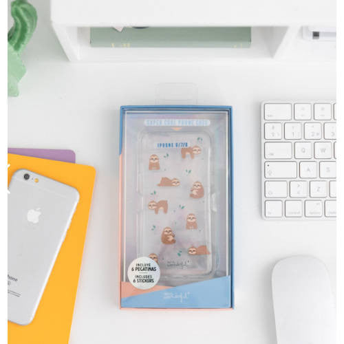 CARCASA IPHONE 6/7/8 SLOW COLLECTION-CASE SLOTH MR. WONDERFUL_0