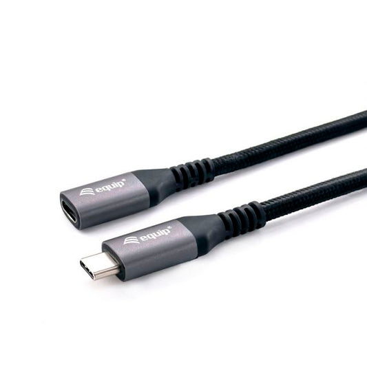 Cabo USB 3.2 Gen 2 Equip / Extensão M/F 4K/60Hz 10Gbps 0.5mt / Preto_0