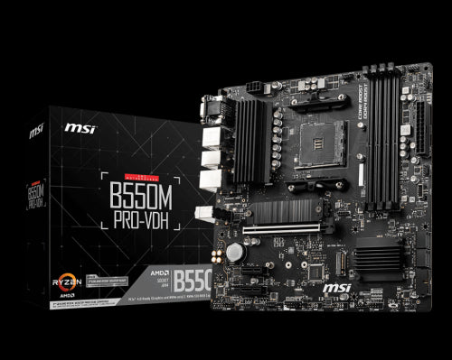 MSI B550M PRO-VDH placa base AMD B550 Zócalo AM4 micro ATX_0