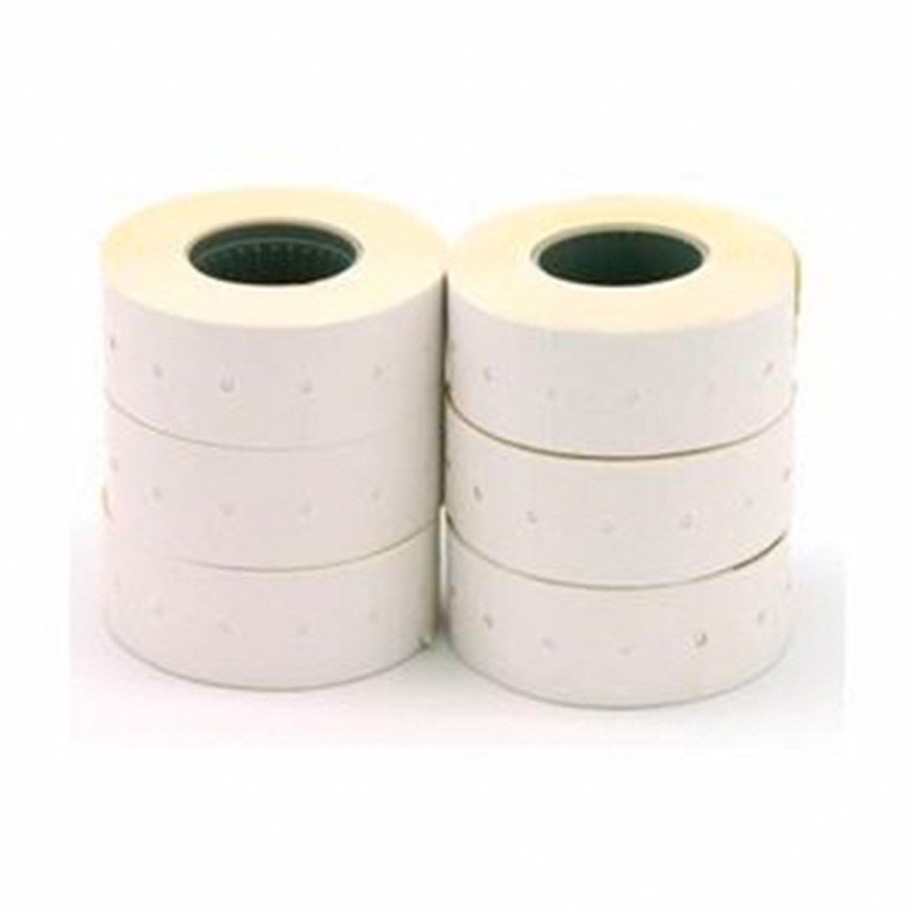 Etiquetas de preÃ§os brancas, removÃ­veis, 26 x 16 mm, 6 rolos x 1000 un_0