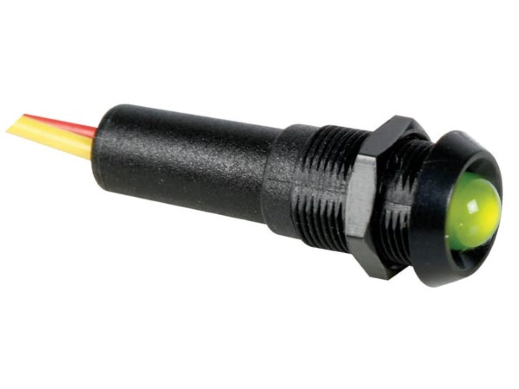 LÂMPADA LED INTERMITENTE 12V VERDE - CAIXA PRETA_0