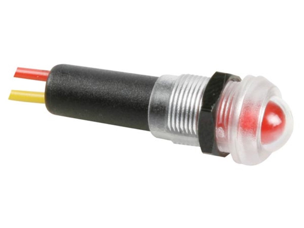 LÂMPADA LED 12V VERMELHA RESISTENTE À ÁGUA - INVÓLUCRO PRETO_0