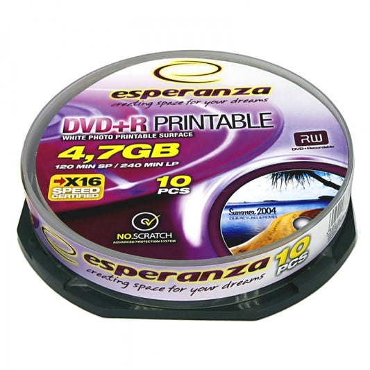 DVD+R ESPERANZA 4,7GB X16 PRINTABLE - CAKE BOX 10_0