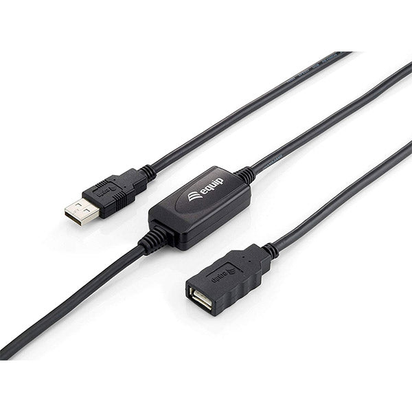 EQUIP CABO EXTENSAO USB 2.0  A/A M/F 10MT PRETO_0