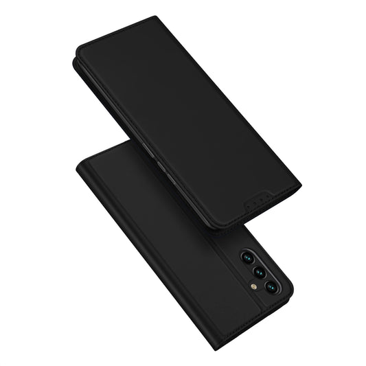 Dux Ducis Skin Pro Case for Samsung Galaxy A14 4G / 5G Cover with Flip Card Wallet Stand Black_0