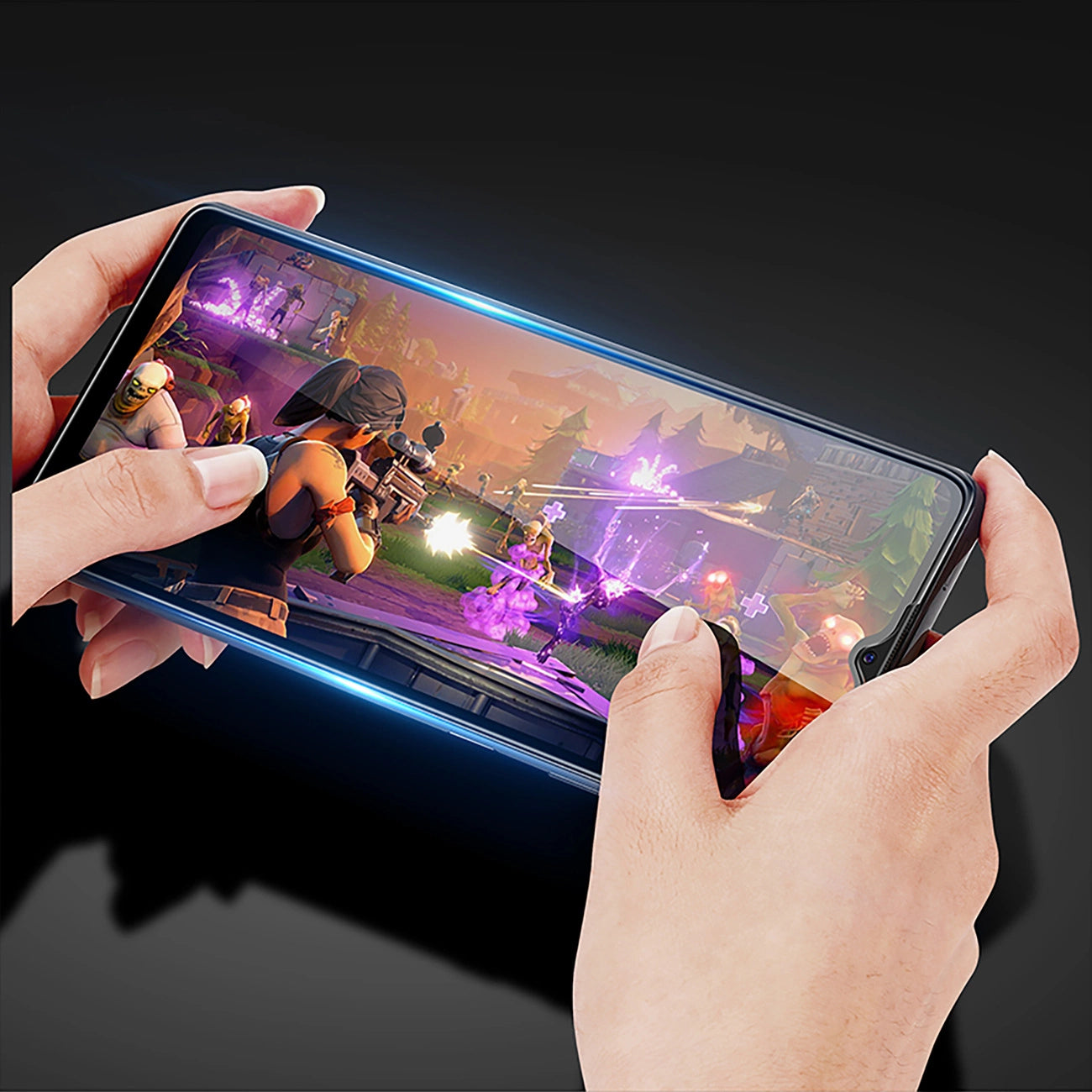 Dux Ducis 9D Tempered Glass Vivo Y16 / Y02s full screen with frame black (case friendly)_2