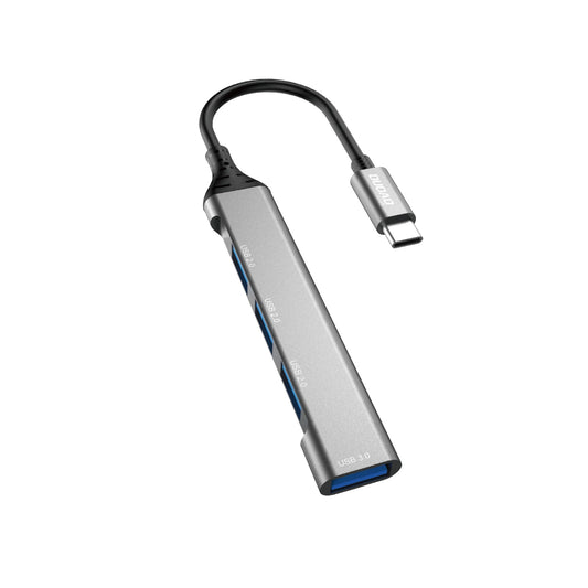 Dudao HUB 4in1 USB-C - 4x USB-A (3 x USB2.0 / USB3.0) 6.3cm black (A16T)_0