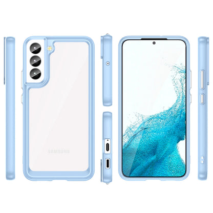 Outer Space Case for Samsung Galaxy S23+ cover with a flexible frame blue_1