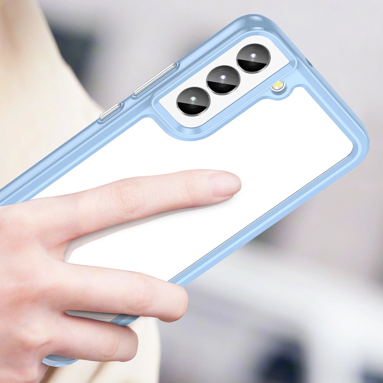 Outer Space Case for Samsung Galaxy S23+ cover with a flexible frame blue_8