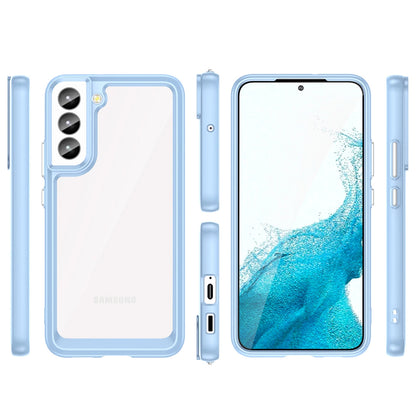 Outer Space Case for Samsung Galaxy S23 cover with a flexible frame blue_1