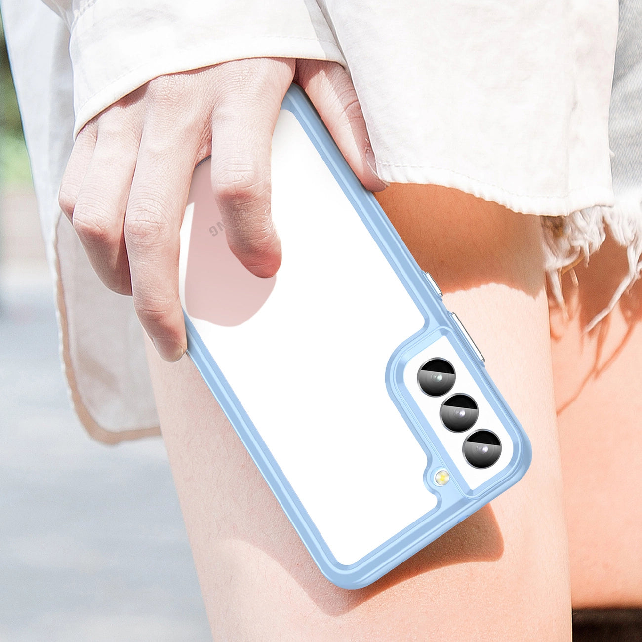 Outer Space Case for Samsung Galaxy S23 cover with a flexible frame blue_7