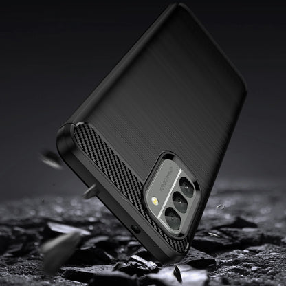 Carbon Case cover for Nokia G400 flexible silicone carbon cover black_3