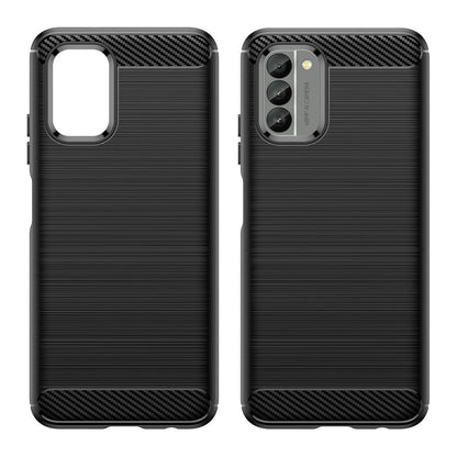 Carbon Case cover for Nokia G400 flexible silicone carbon cover black_2