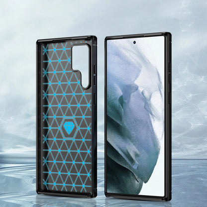 Carbon Case for Samsung Galaxy S23 Ultra flexible silicone carbon cover black_4