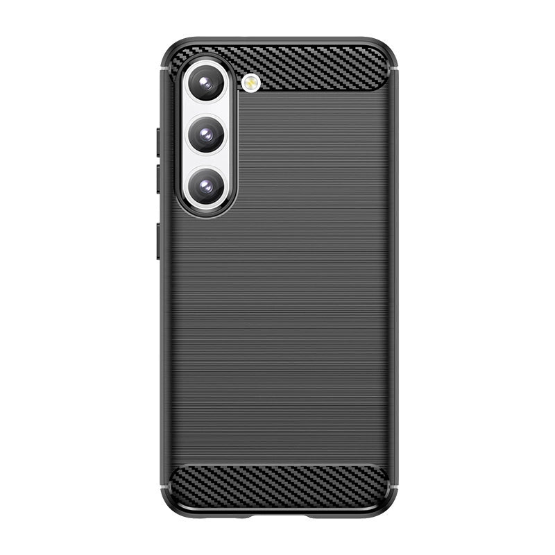 Carbon Case case for Samsung Galaxy S23+ flexible silicone carbon cover black_1