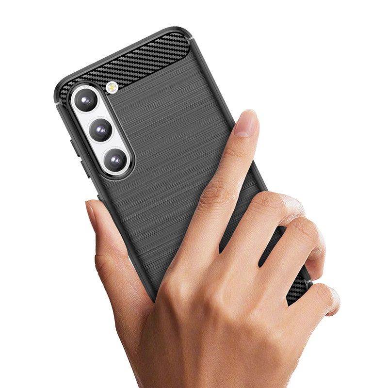 Carbon Case case for Samsung Galaxy S23+ flexible silicone carbon cover black_5