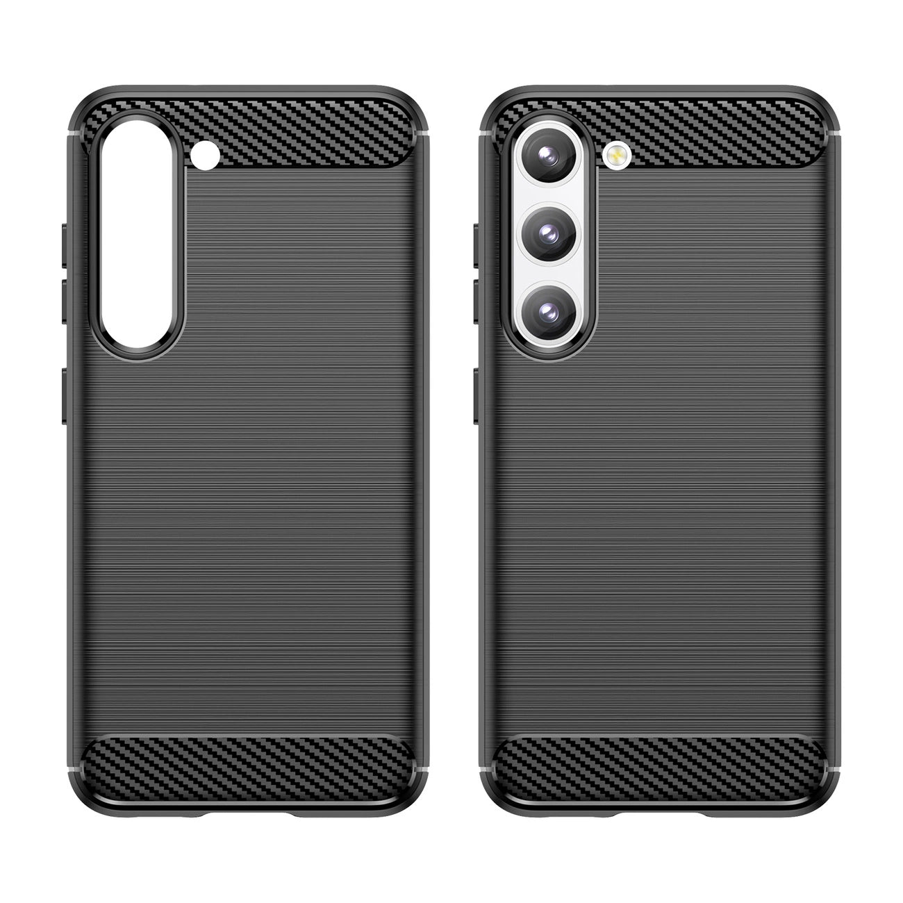 Carbon Case case for Samsung Galaxy S23+ flexible silicone carbon cover black_7